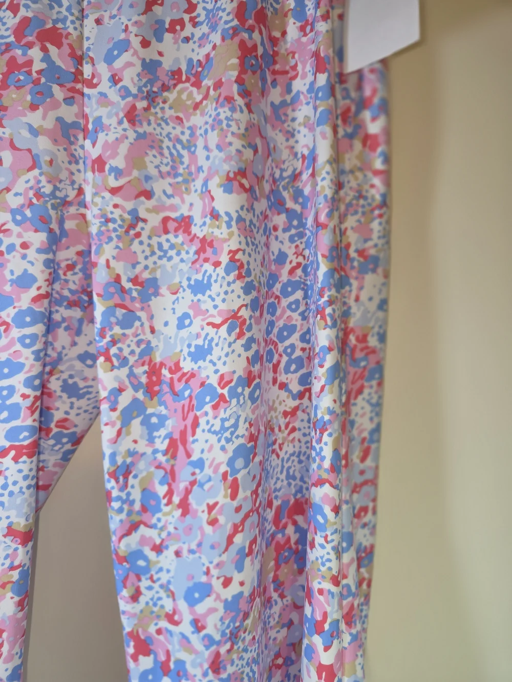 NWOT Jude Connally Pastel Floral Wide-Leg Pants - Pink, Blue, White,